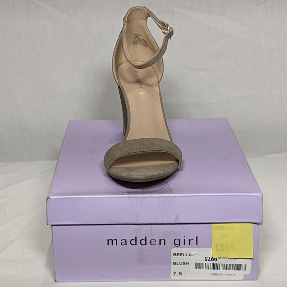 NEW Madden Girl Womens Beella Heeled Sandal Sz 7.5 grey - Picture 4 of 4